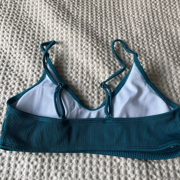 Teal Ribbed Bikini Set - Picture 6 of 8